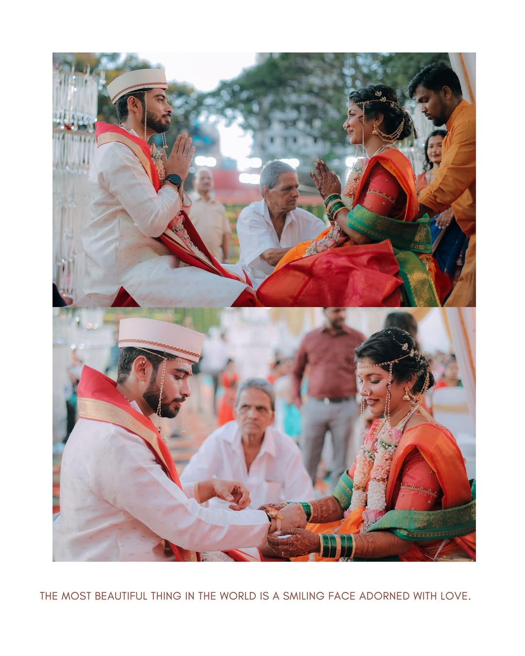 “Two souls, one journey “ 👫❤️#wedding #marathi #lagn #lagnpatrika❤️ #marathilookstyle❤️🌸✨(1)
